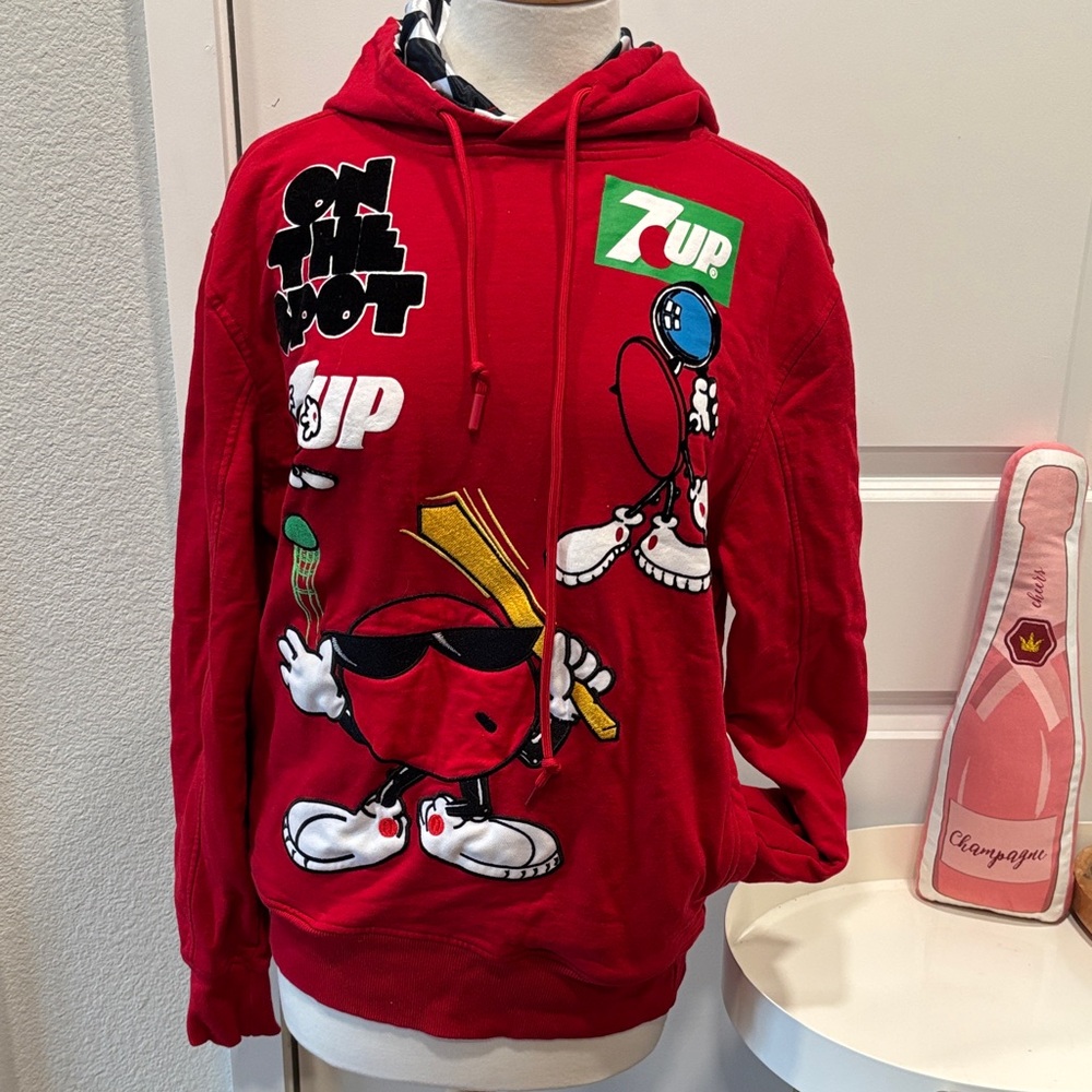 GUC Kryptic Red 7UP Graphic Hoodie
